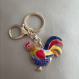 New! Rooster Bag Charm or Keychain